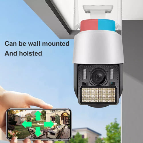 Cámara De Seguridad V380 Pro Wifi Ptz C166-h Para Exterior