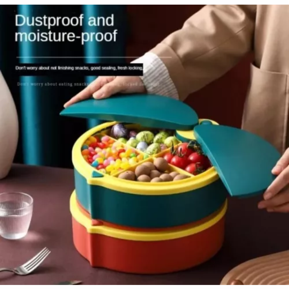 Dispensador De Dulces Y Frutas 4 Compartimientos