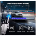 Espejo Retrovisor Con Cámara Táctil Dual 1080p Fullhd M1 Pro