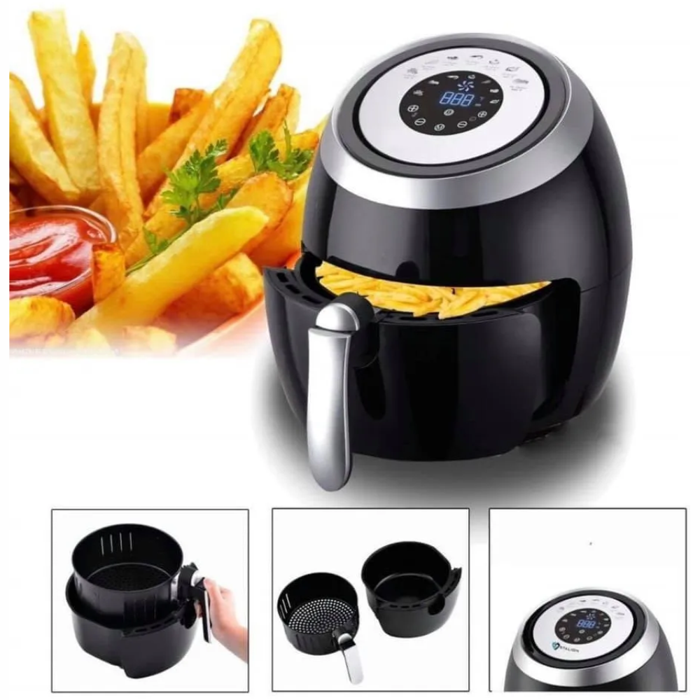 Freidora De Aire Digital 4.5 Lts Swisshome + Molde Silicona