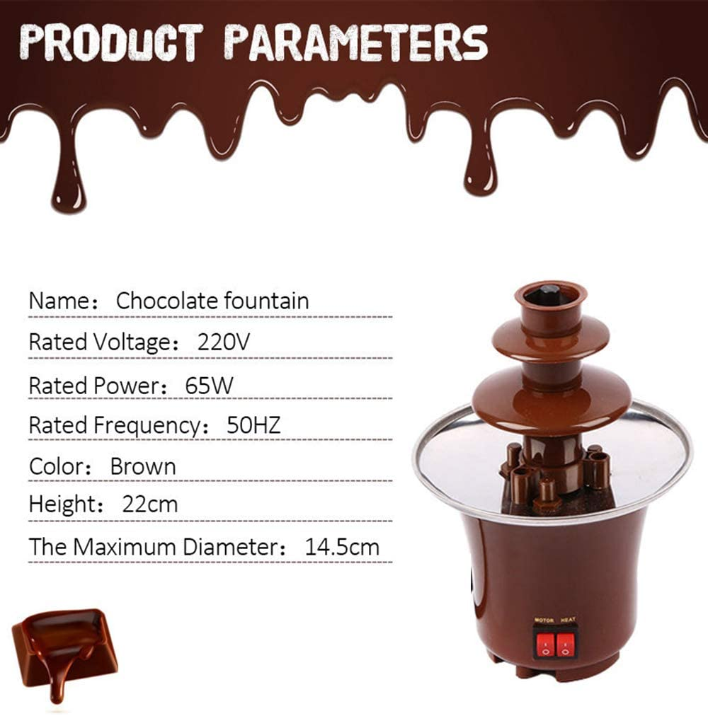 Fuente De Chocolate Mini De 3 Capas Fondue Fountain