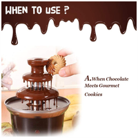 Thumbnail for Fuente De Chocolate Mini De 3 Capas Fondue Fountain