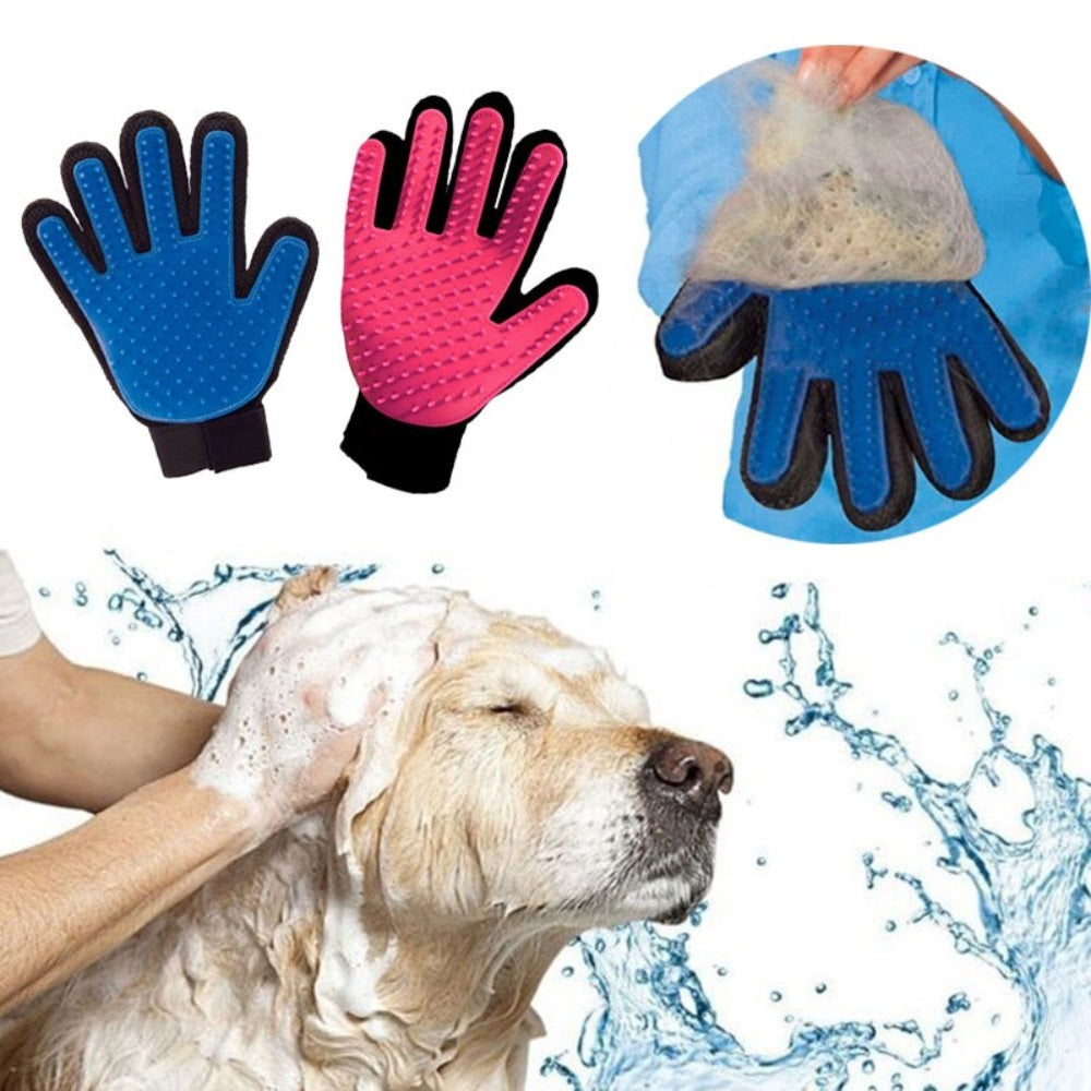 Guante Quita Pelo Masajeador Silicona Perros Gatos