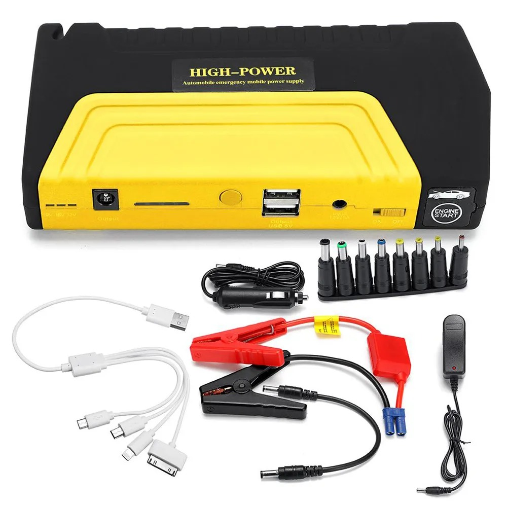 Iniciador Arrancador Baterias Carro Moto Compresor Kit 12v