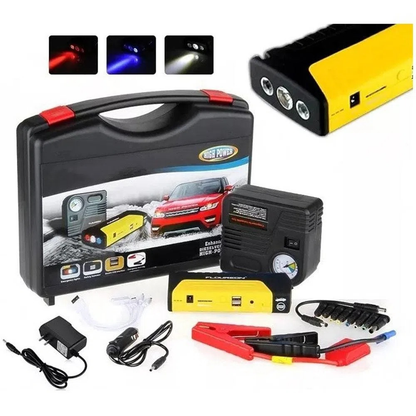 Iniciador Arrancador Baterias Carro Moto Compresor Kit 12v
