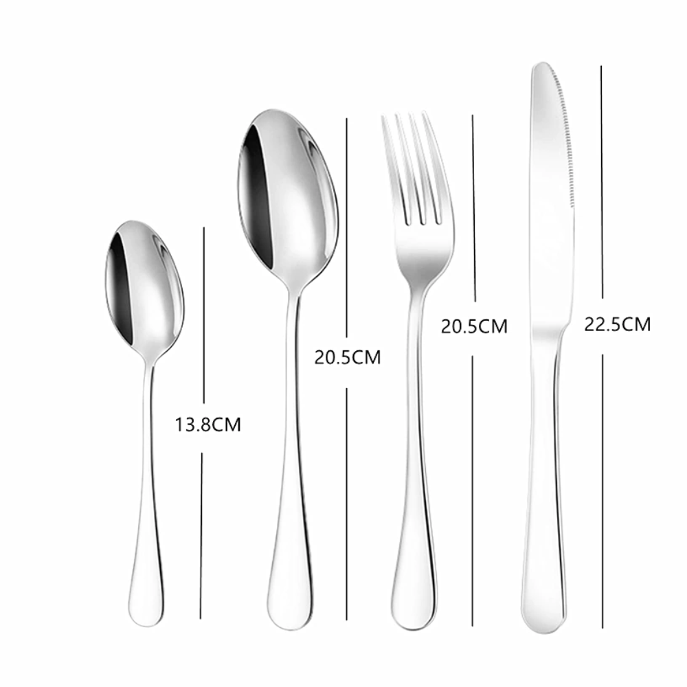 Juego De Cubiertos En Acero 36 Piezas Diseño Moderno Estuche