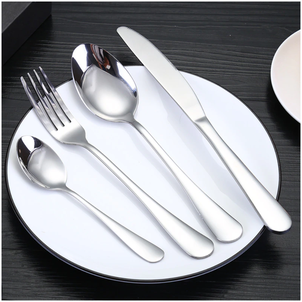 Juego De Cubiertos En Acero 36 Piezas Diseño Moderno Estuche