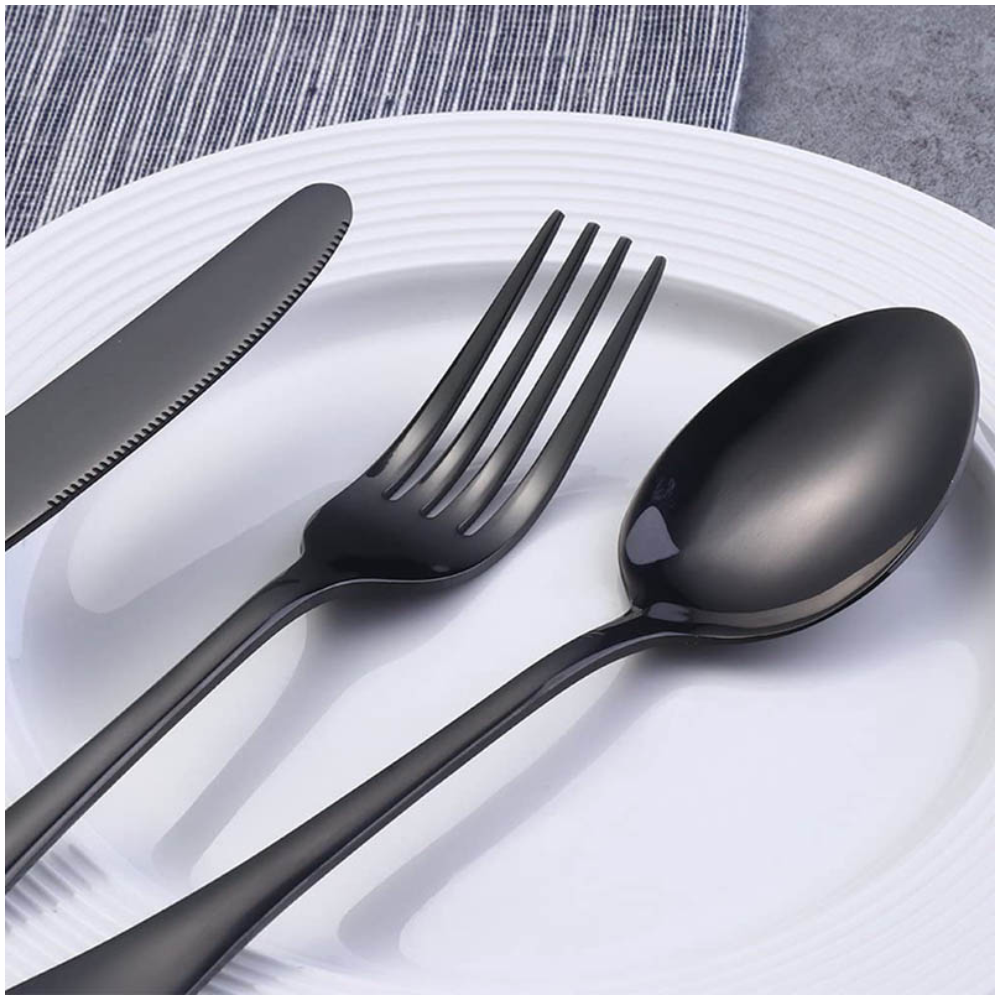 Juego De Cubiertos En Acero 36 Piezas Diseño Moderno Estuche