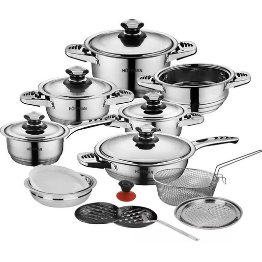 Ollas Acero Quirúrgico Hoffman 21 Piezas Nuevas