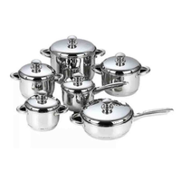 Thumbnail for Juego De Ollas Acero Quirúrgico Inoxidable Hoffman 12pcs