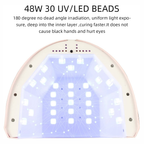 Secador De Uñas Lampara Uv Led 48w Temporizador