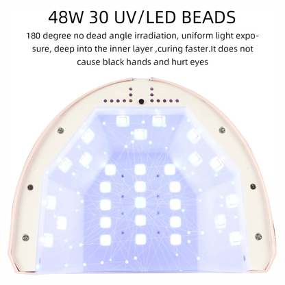 Secador De Uñas Lampara Uv Led 48w Temporizador