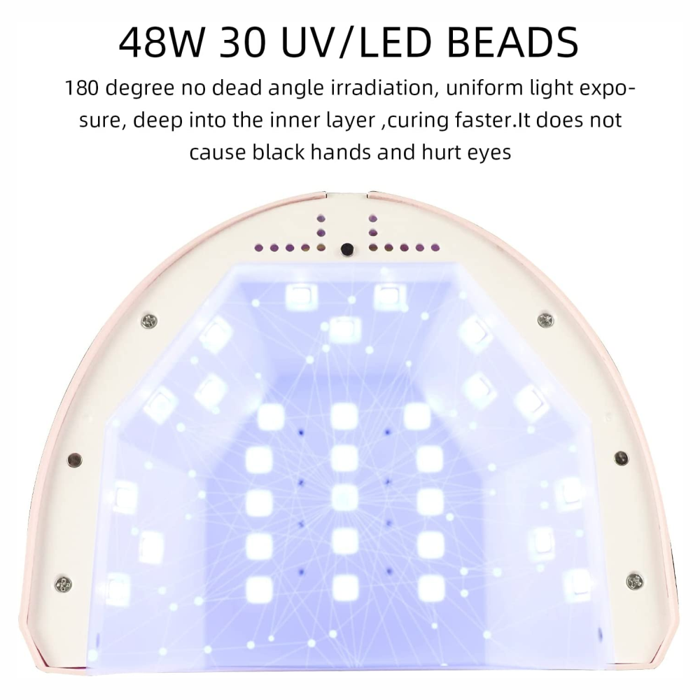 Secador De Uñas Lampara Uv Led 48w Temporizador