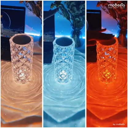 Lampara De Mesa Touch Tactil Control Remoto Rose Diamond