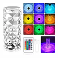 Lampara De Mesa Touch Tactil Control Remoto Rose Diamond