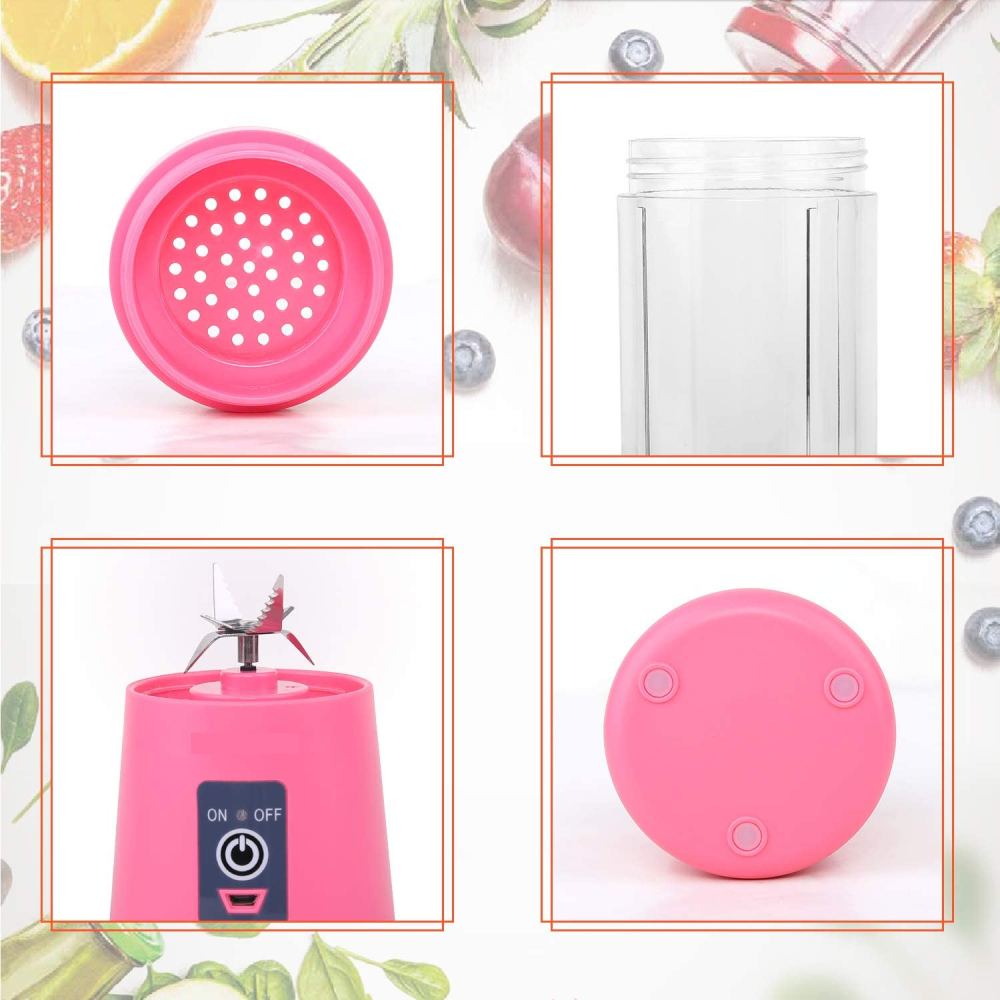 Licuadora Portátil Personal 6 Cuchillas Recargable Usb