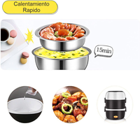 Thumbnail for Lonchera Eléctrica Al Vapor 3 Niveles Multifunción Portátil