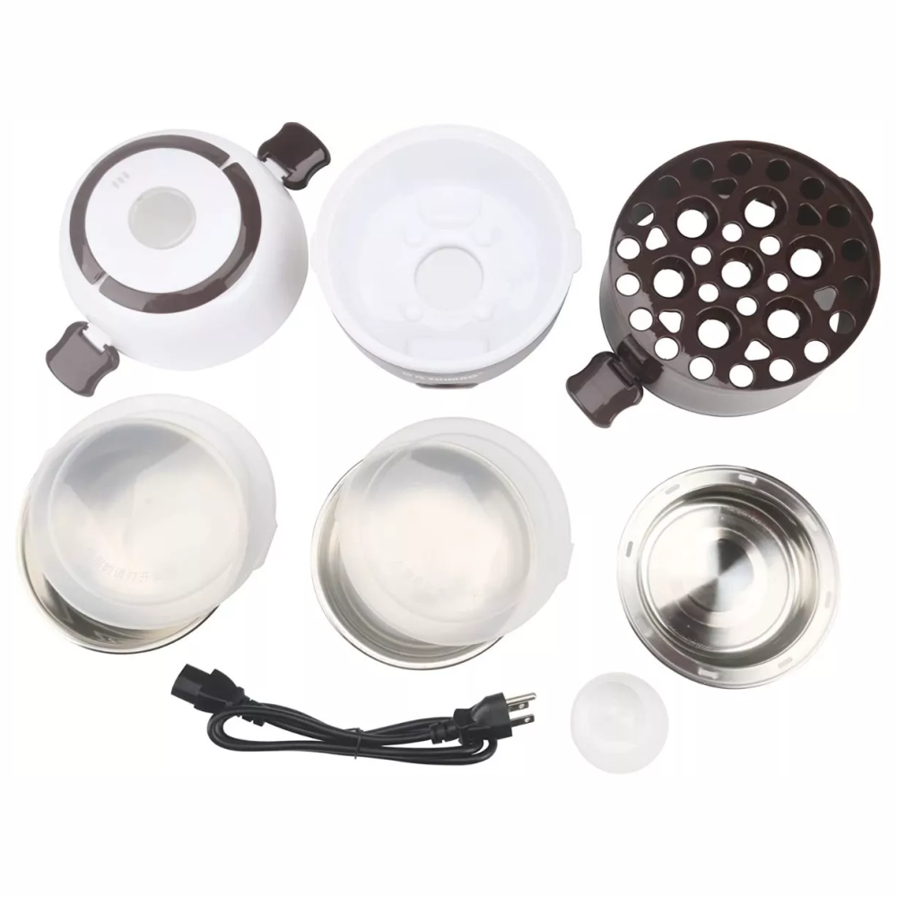 Lonchera Eléctrica Al Vapor 3 Niveles Multifunción Portátil