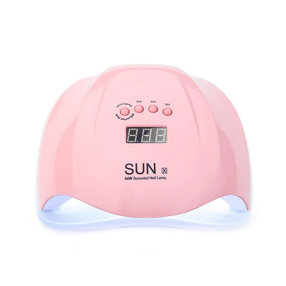 Lampara Led Uv De Uñas Profesional Secado Rápido 54 Watts