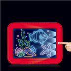 Tableta De Dibujo Con Luz Led Magic Pad 6 Marcadores