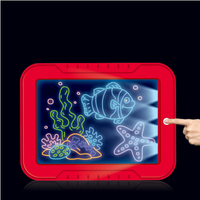 Thumbnail for Tableta De Dibujo Con Luz Led Magic Pad 6 Marcadores
