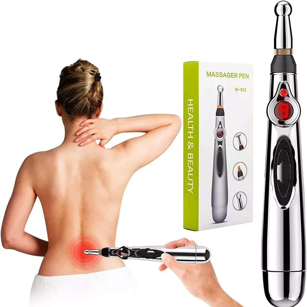 Masajeador Pluma Eléctrica Acupuntura 3 En 1 De 9 Intensidad