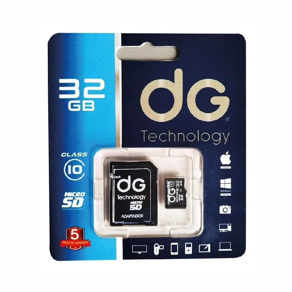 Memoria Micro Sd 32gb Clase 10 + Adaptador DG Original