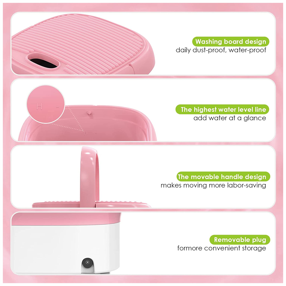 Mini Lavadora Portátil Pequeña Plegable Lavadora