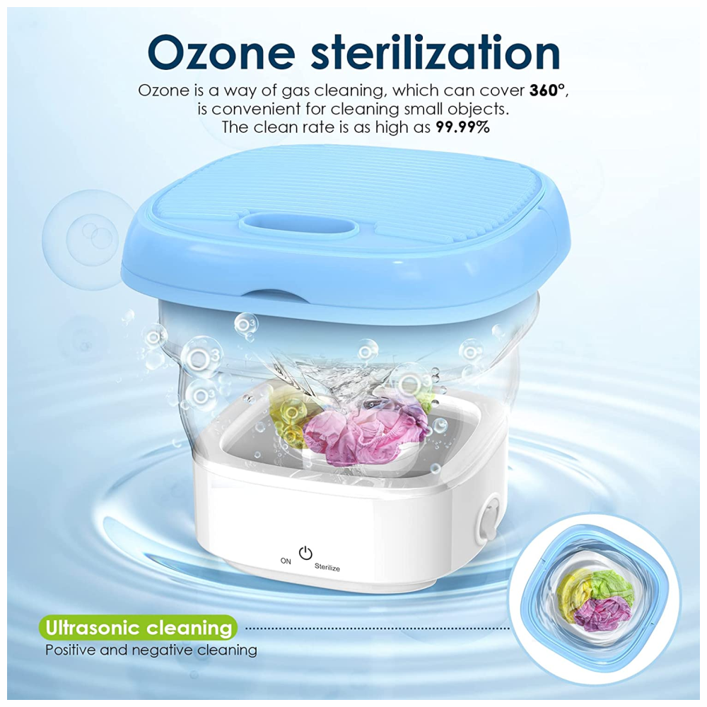 Mini Lavadora Portátil Pequeña Plegable Lavadora