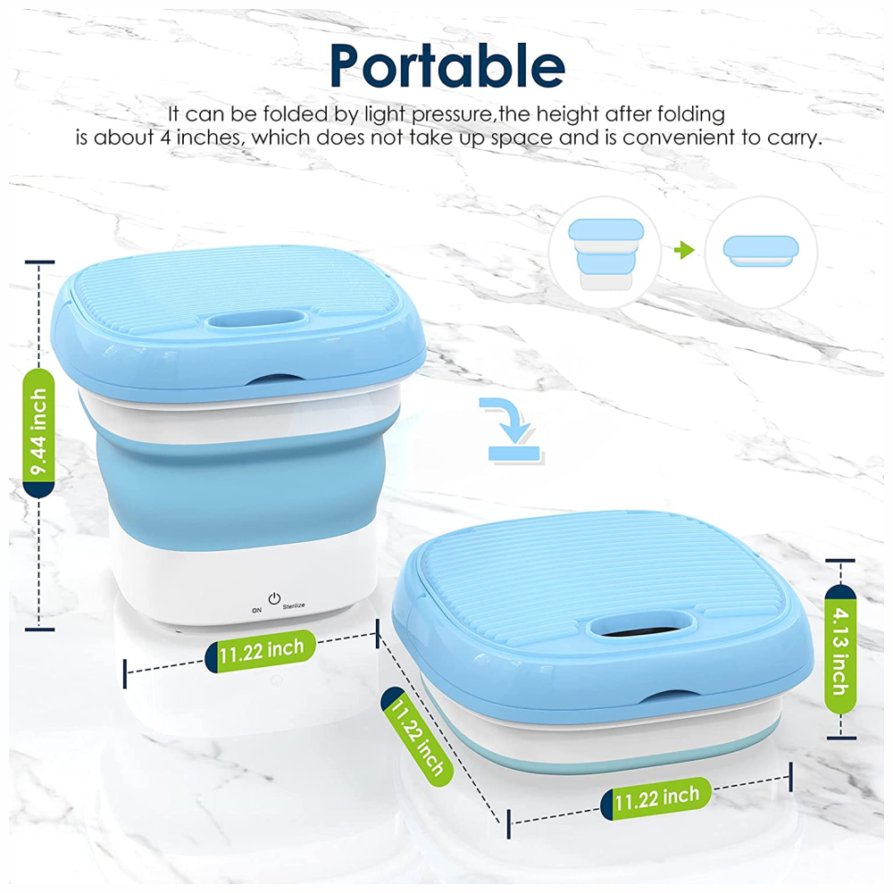 Mini Lavadora Portátil Pequeña Plegable Lavadora