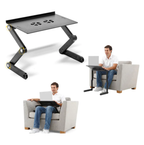 Mesa Multifuncional Ajustable Para Laptop Con Ventilador