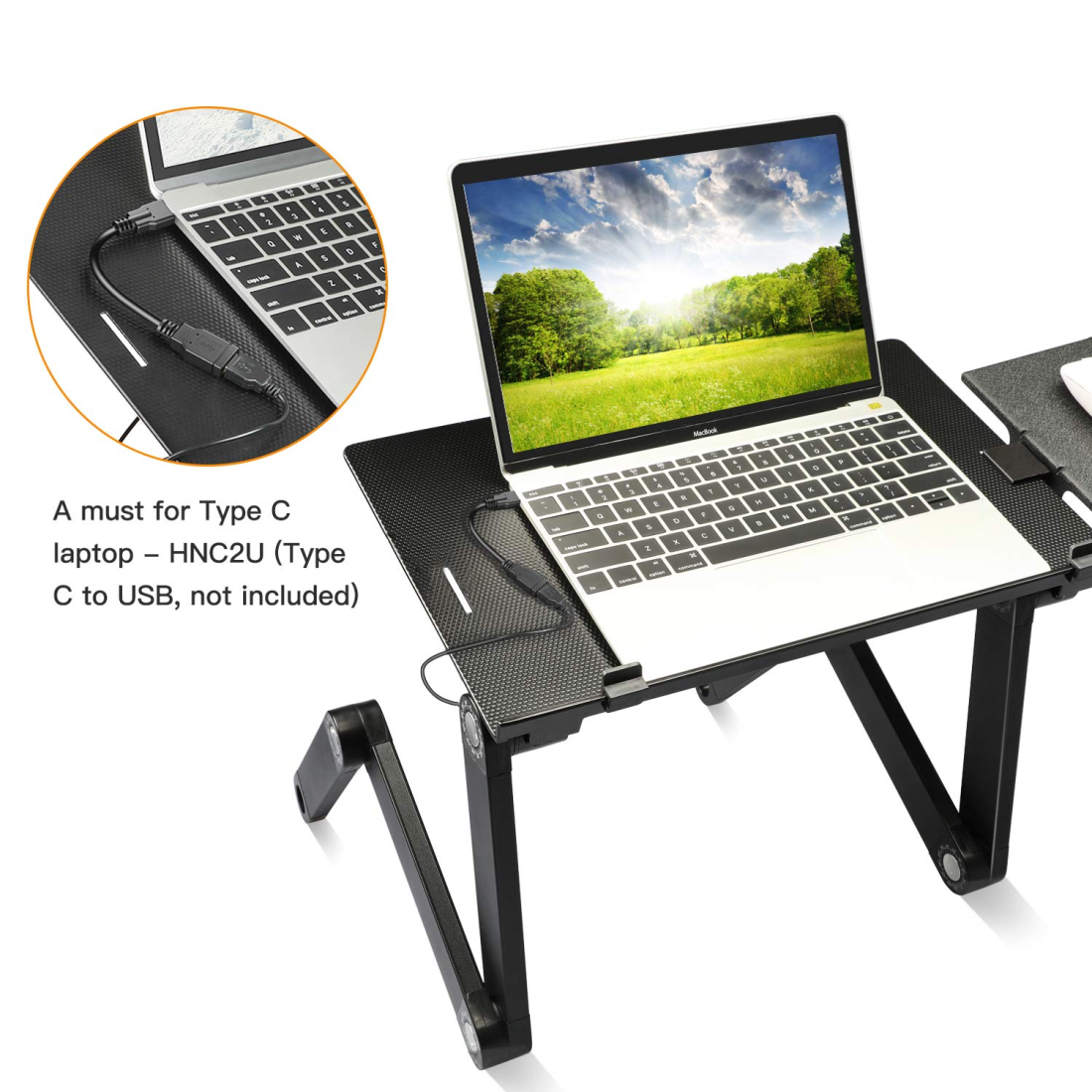 Mesa Multifuncional Ajustable Para Laptop Con Ventilador