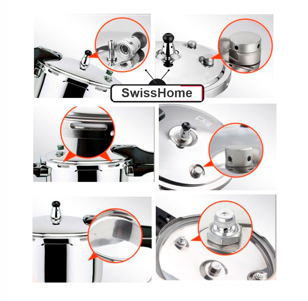 Olla Express Presión Swisshome Acero Quirúrgico