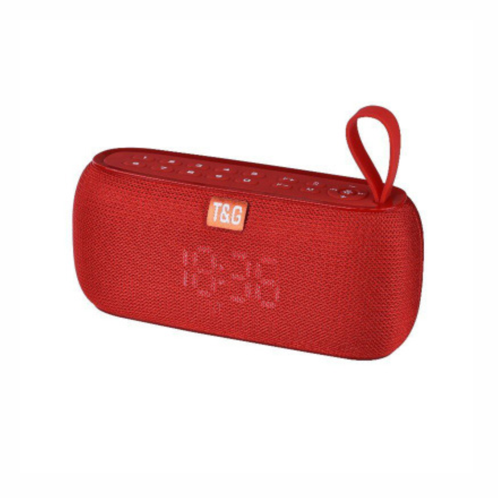 Parlante Recargable Bluetooth Pantalla Digital Reloj Tg-177
