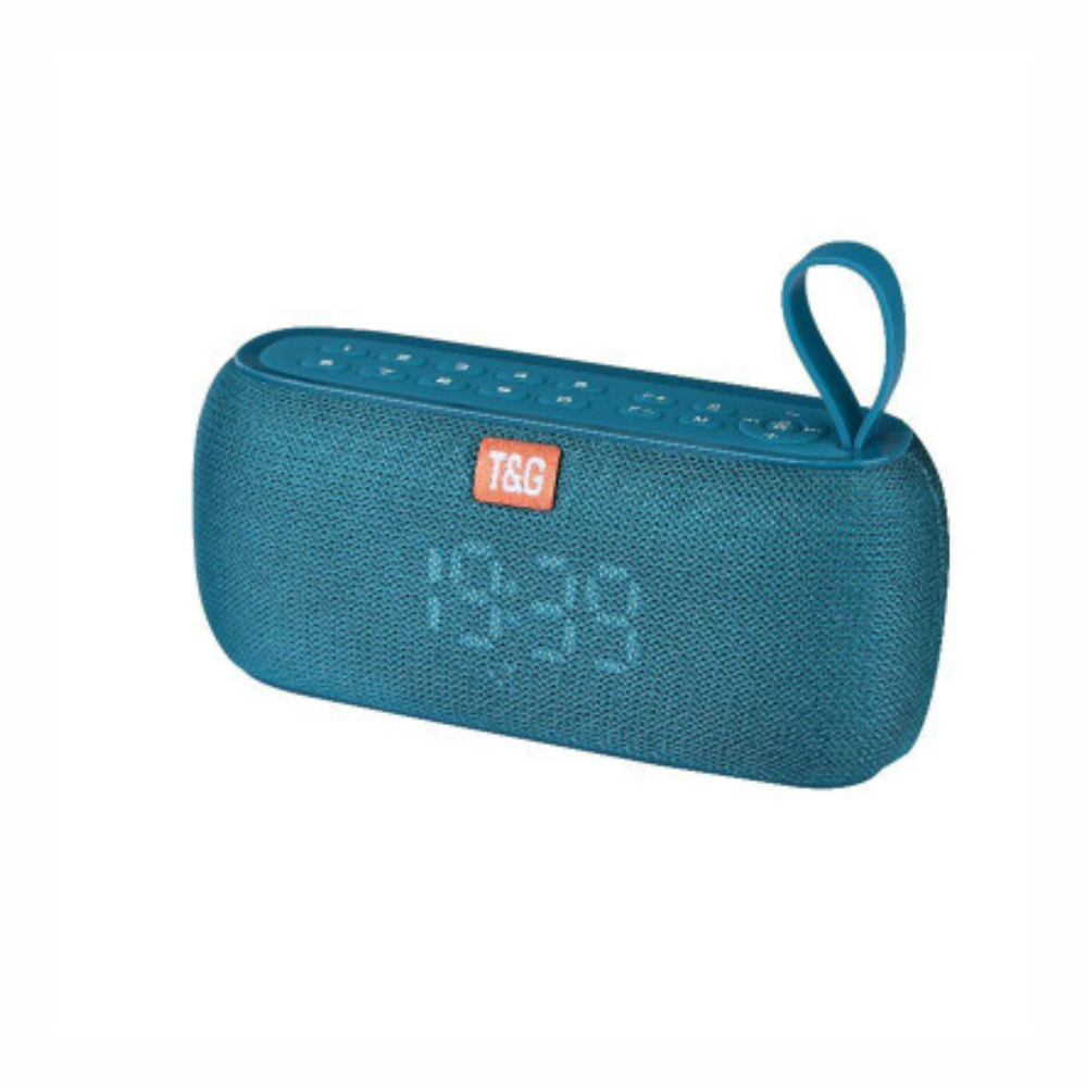 Parlante Recargable Bluetooth Pantalla Digital Reloj Tg-177