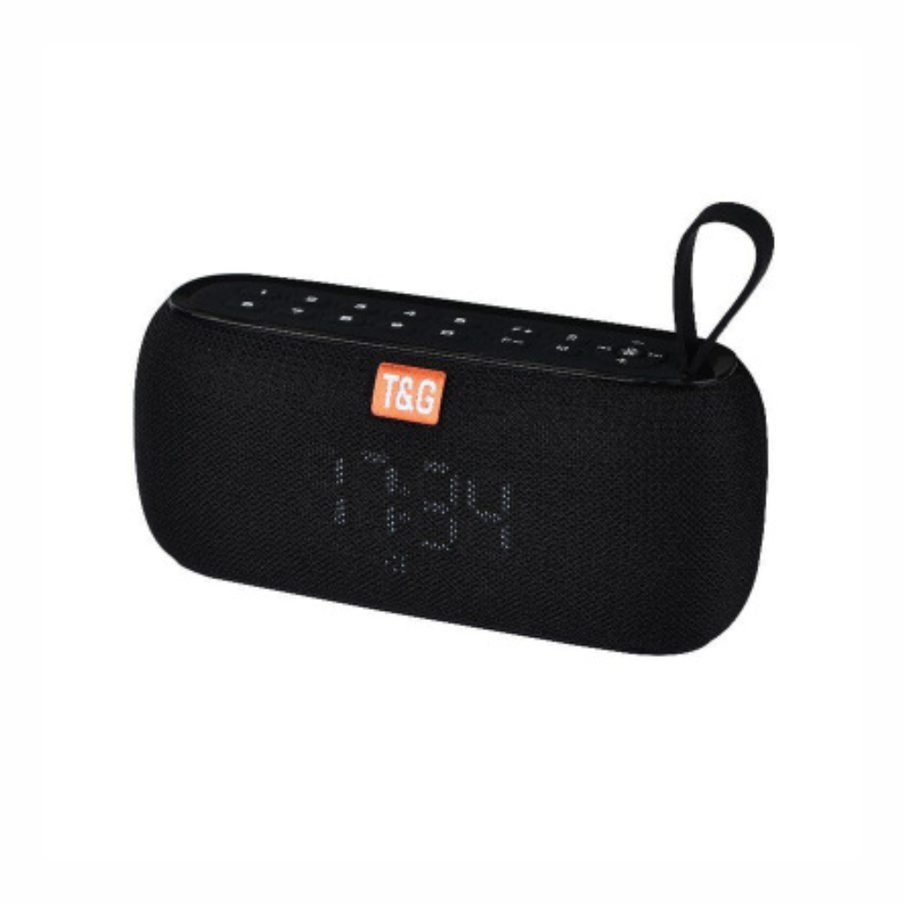 Parlante Recargable Bluetooth Pantalla Digital Reloj Tg-177