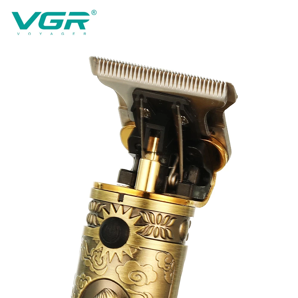 Máquina Patillera Recargable Vgr V-228 Diseño Pantalla Led