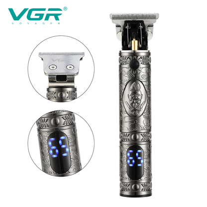 Máquina Patillera Recargable Vgr V-228 Diseño Pantalla Led