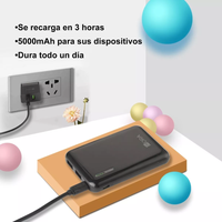Thumbnail for Power Bank Batería Externa Portátil 5000 Mah Doble Salida