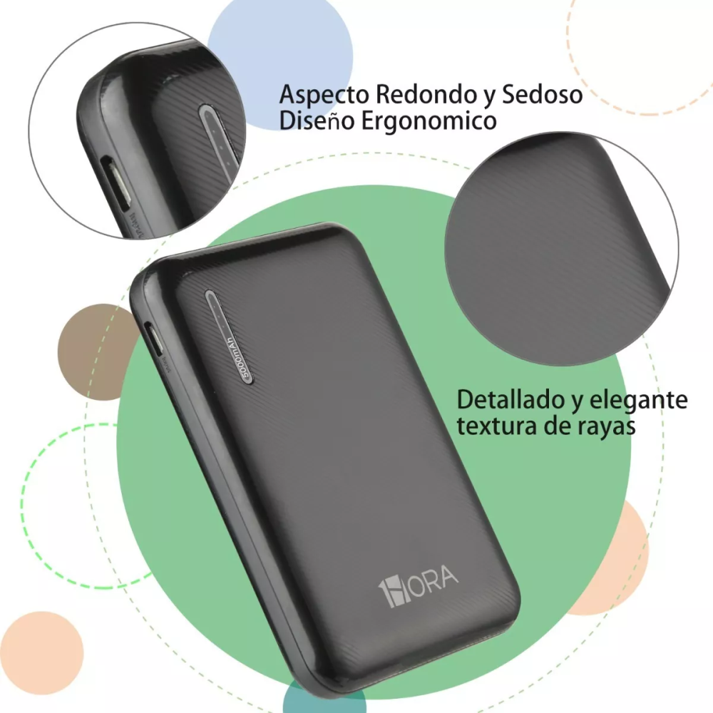 Power Bank Batería Externa Portátil 5000 Mah Doble Salida
