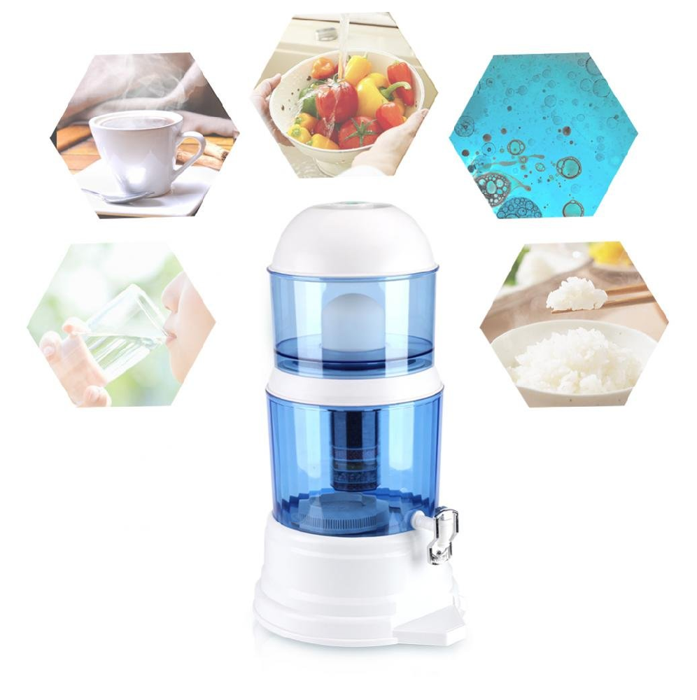 Purificador De Agua, Grifo Metálico 14 Litros