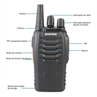 Thumbnail for Radio Walkie Talkie Baofeng Bf-888s Uhf X2 Batería 2800mah
