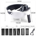 Rallador Multifuncional 9 En 1 Para Verduras Con Escurridor