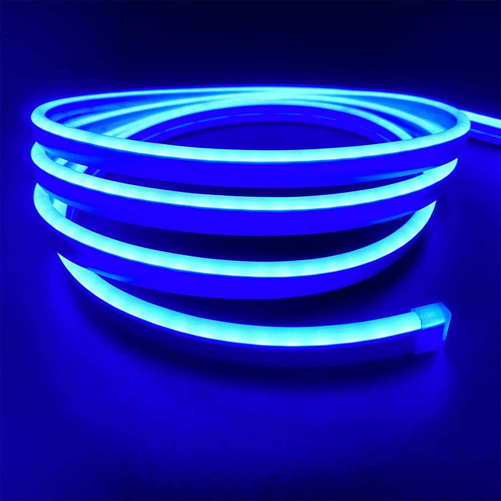 Luz Neon Flex Rollo De 5 Metros 12v Con Adaptador