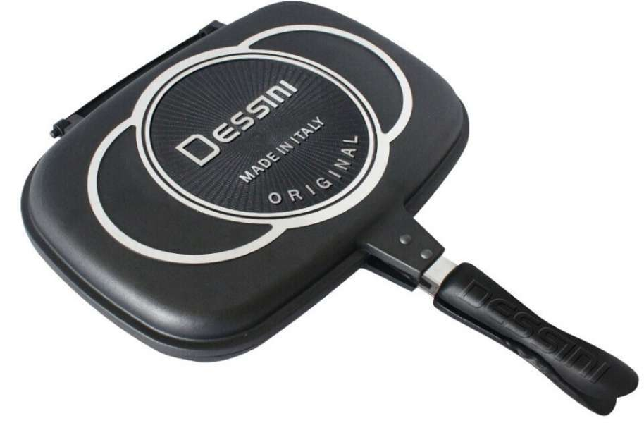 Sartén Doble Parrilla Dessini 40cm Antiadherente