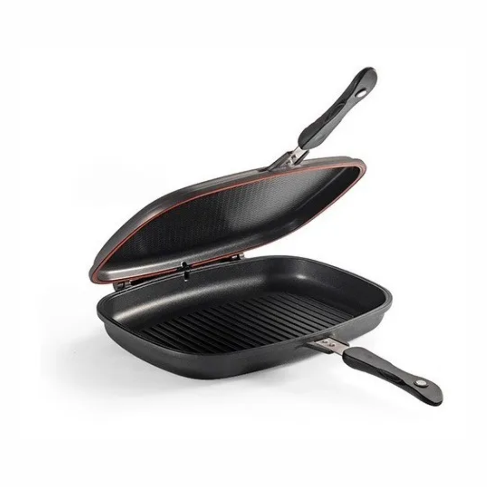 Sartén Doble Parrilla Dessini 40cm Antiadherente
