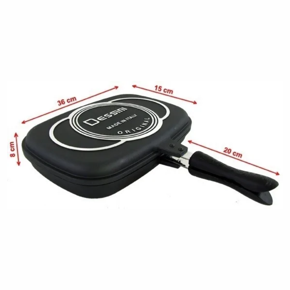 Sartén Doble Parrilla Dessini 36cm