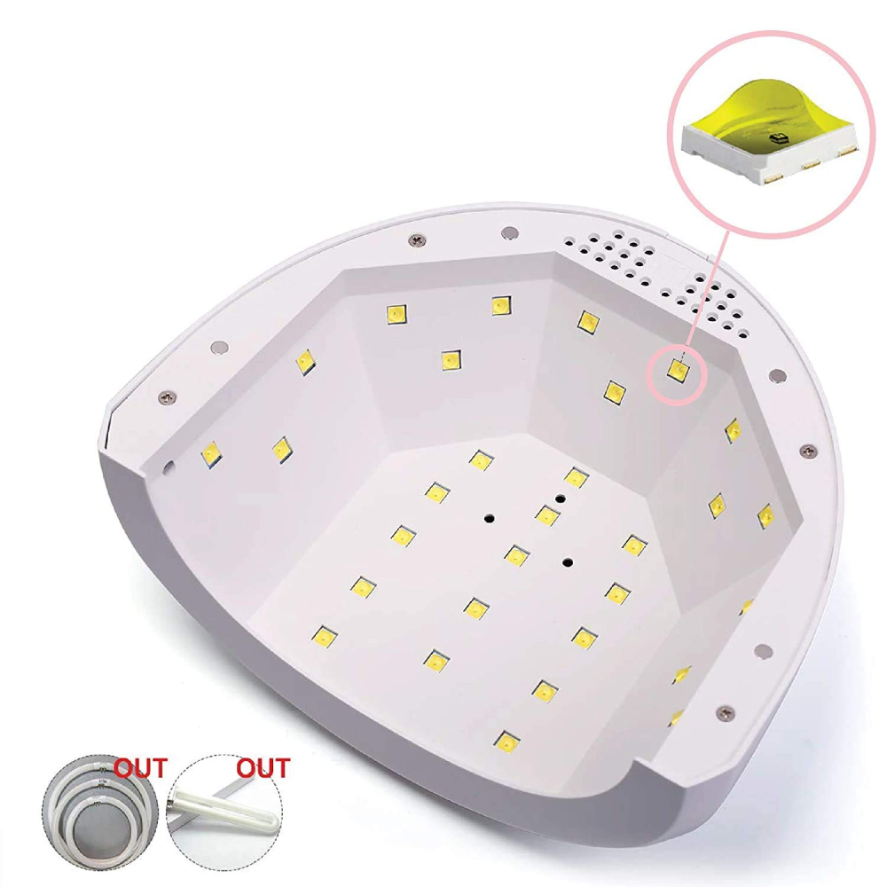 Secador De Uñas Lampara Uv Led 48w Temporizador