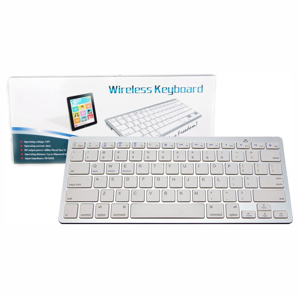 Teclado Bluetooth Wireless Keyboard Mac Pc Tablet Cel