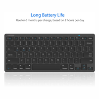 Thumbnail for Teclado Bluetooth Wireless Keyboard Mac Pc Tablet Cel